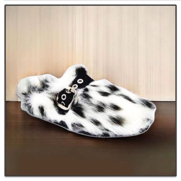 Jeffrey Campbell RIxathome Faux-Fur Mule Slides